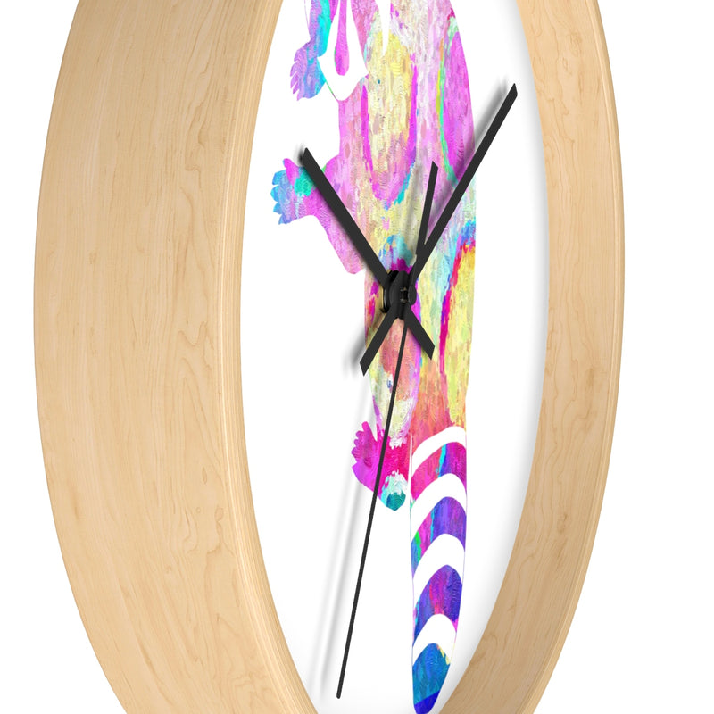 Watercolor Raccoon Wall Clock - Zuzi's