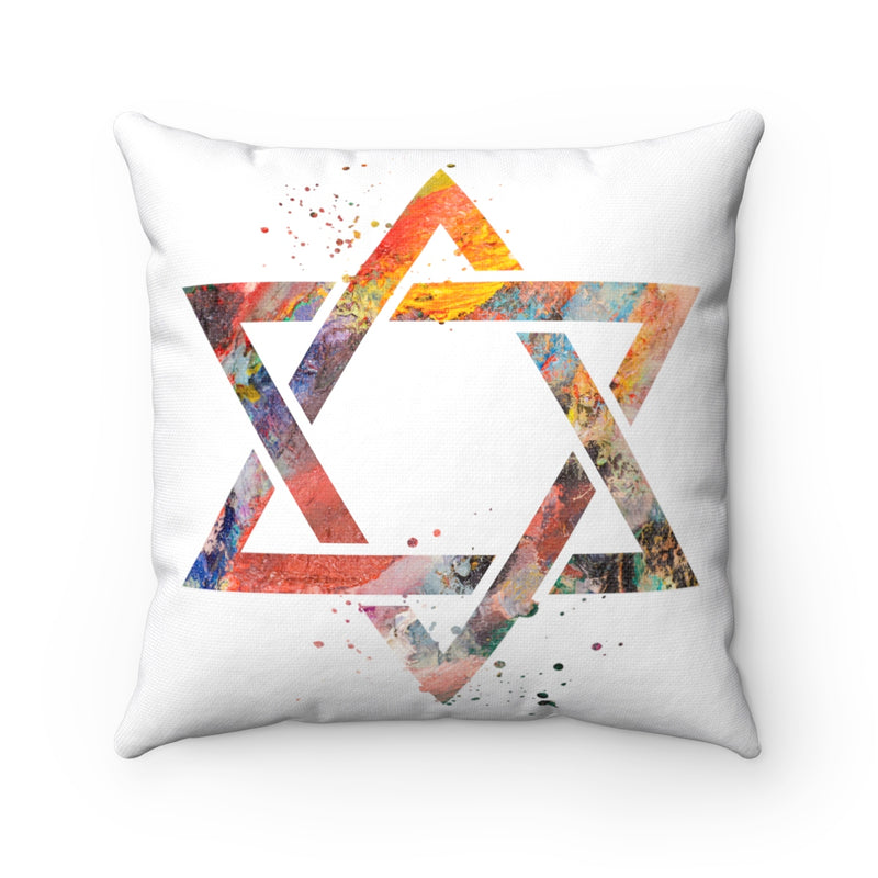 Star Of David Square Pillow - Zuzi's