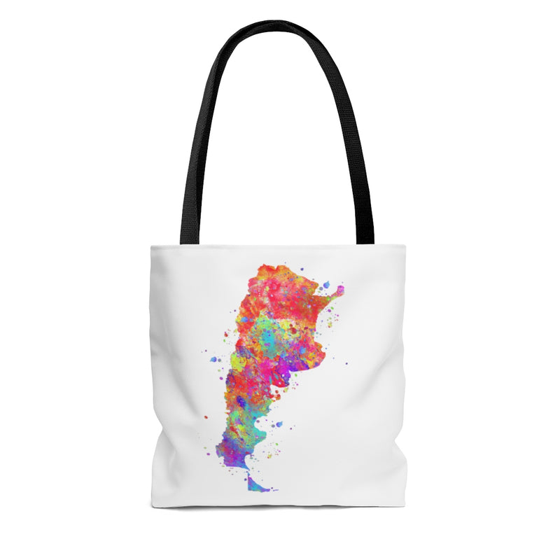 Watercolor Argentina  Map Tote Bag - Zuzi's