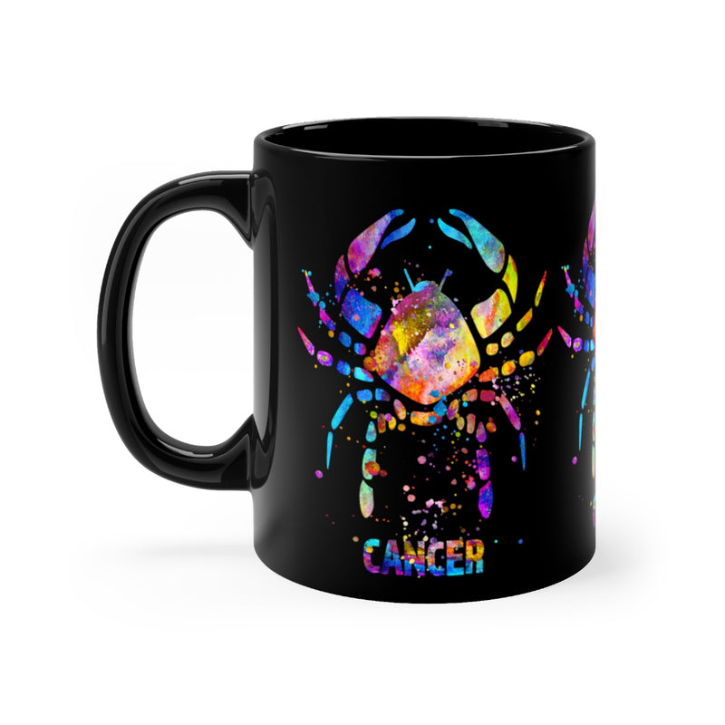 Cancer Zodiac Sign Black Mug 11oz - Zuzi's