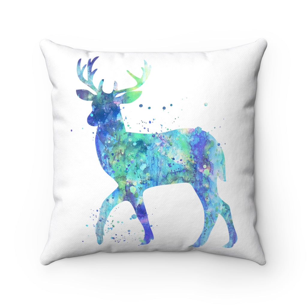 Watercolor Deer Square Pillow - Zuzi's