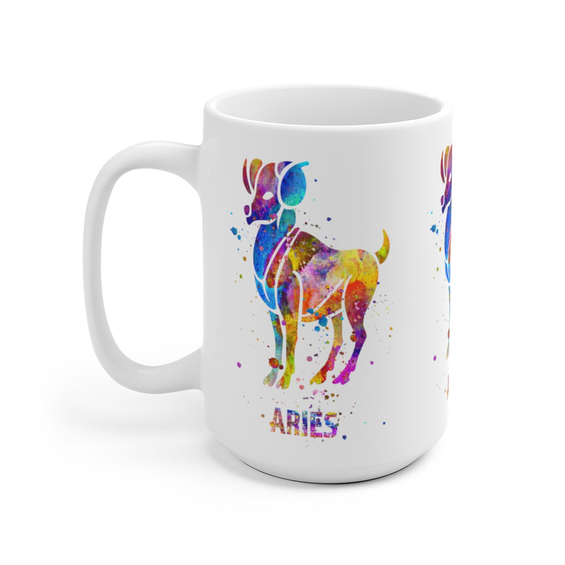 Aries Zodiac Sign Mug - 11 oz, 15 oz - Zuzi's