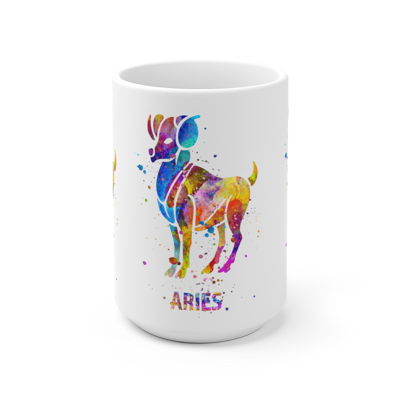 Aries Zodiac Sign Mug - 11 oz, 15 oz - Zuzi's