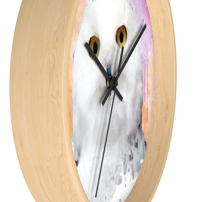 Watercolor Owl Wall Clock - Zuzi's