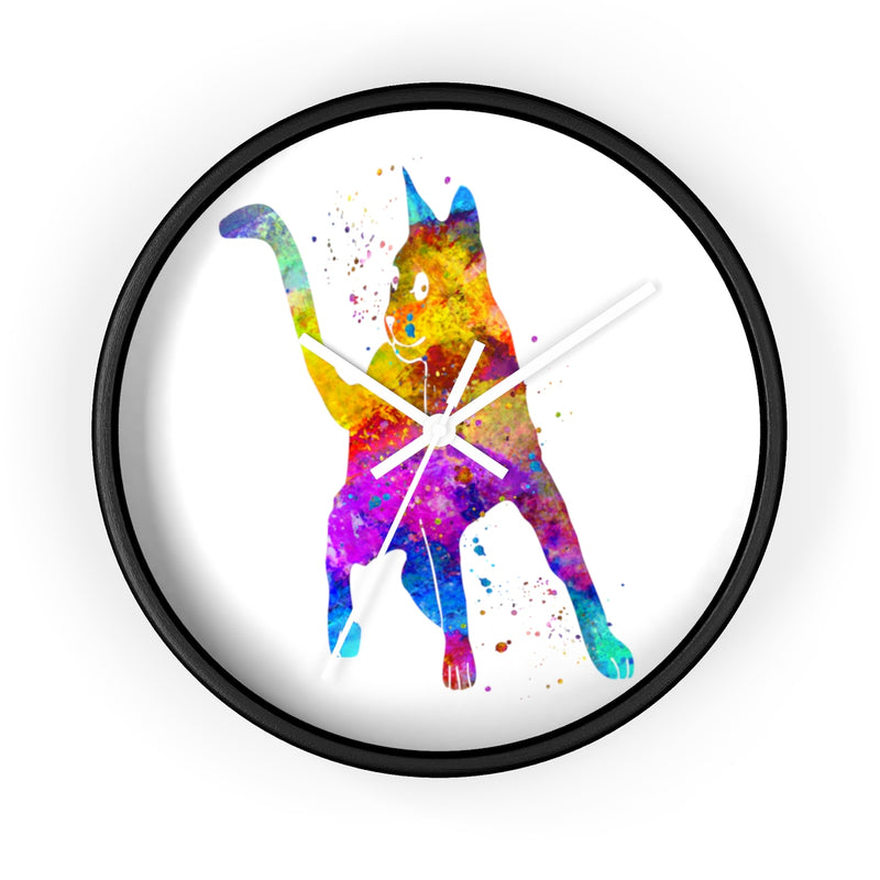 Watercolor Cat Wall Clock - Zuzi's