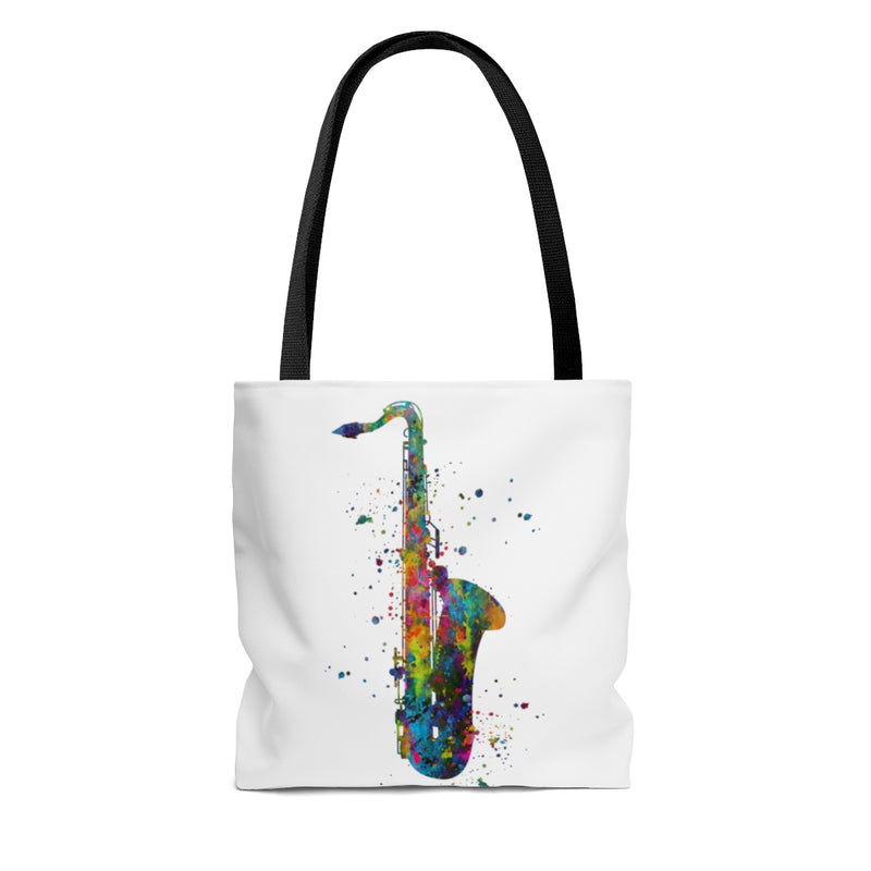 Watercolor Saxophone Tote Bag - Zuzi's