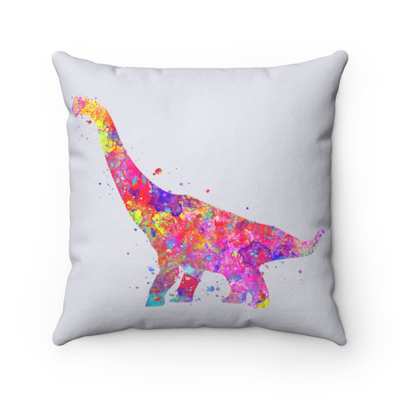 Brachiosaurus Dinosaur Square Pillow - Zuzi's