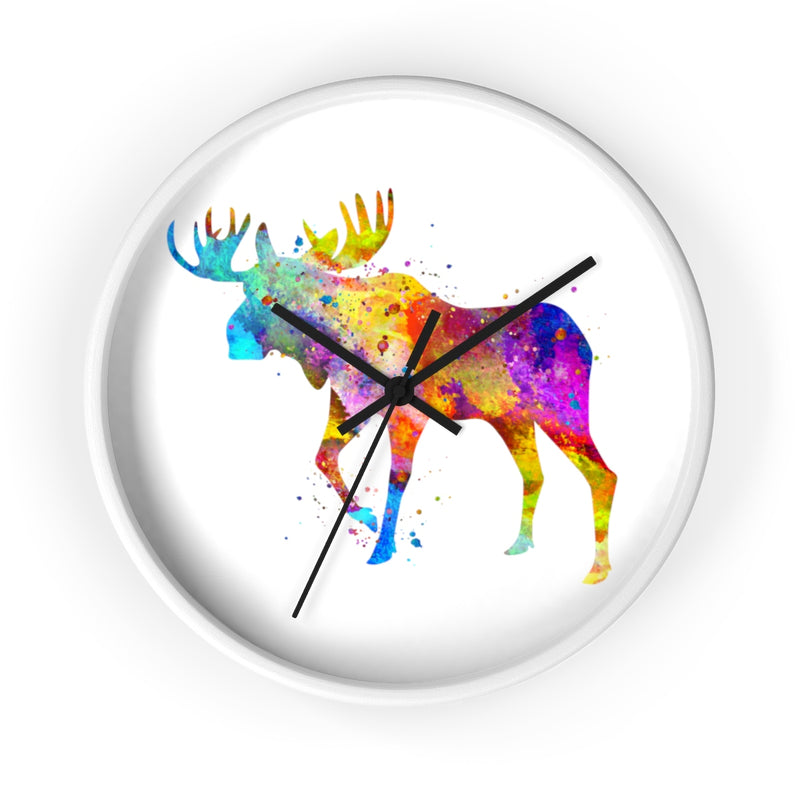 Watercolor Moose Wall Clock - Zuzi's