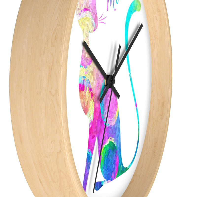 Watercolor Cat Wall Clock - Zuzi's