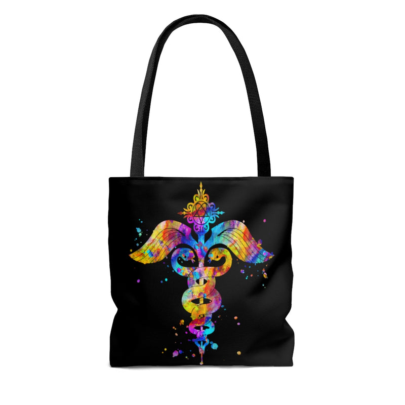 Watercolor Caduceus Tote Bag - Zuzi's