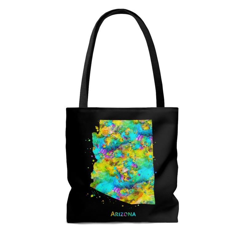 Watercolor Arizona  Map Tote Bag - Zuzi's