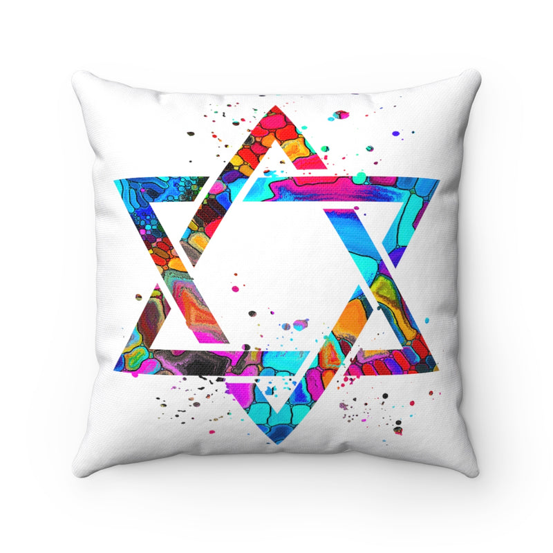 Star Of David Square Pillow - Zuzi's