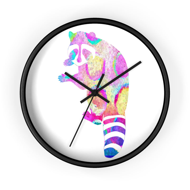 Watercolor Raccoon Wall Clock - Zuzi's