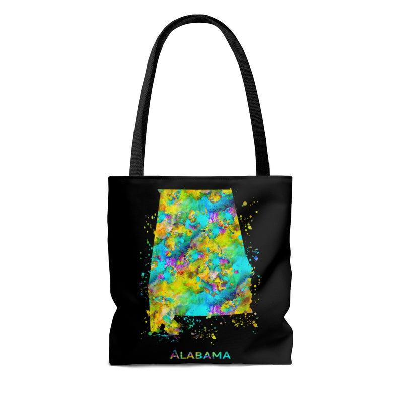 Watercolor Alabama  Map Tote Bag - Zuzi's