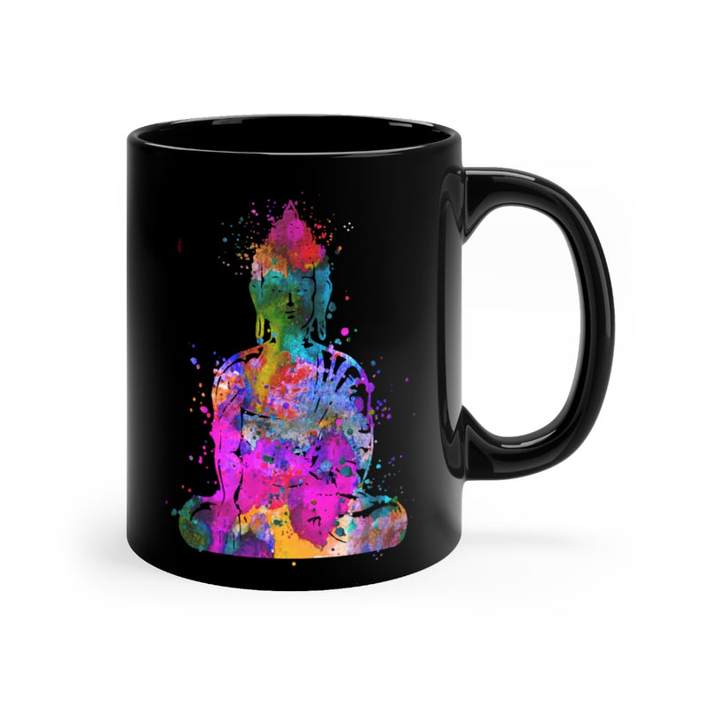 Buddha  Black Mug 11oz - Zuzi's