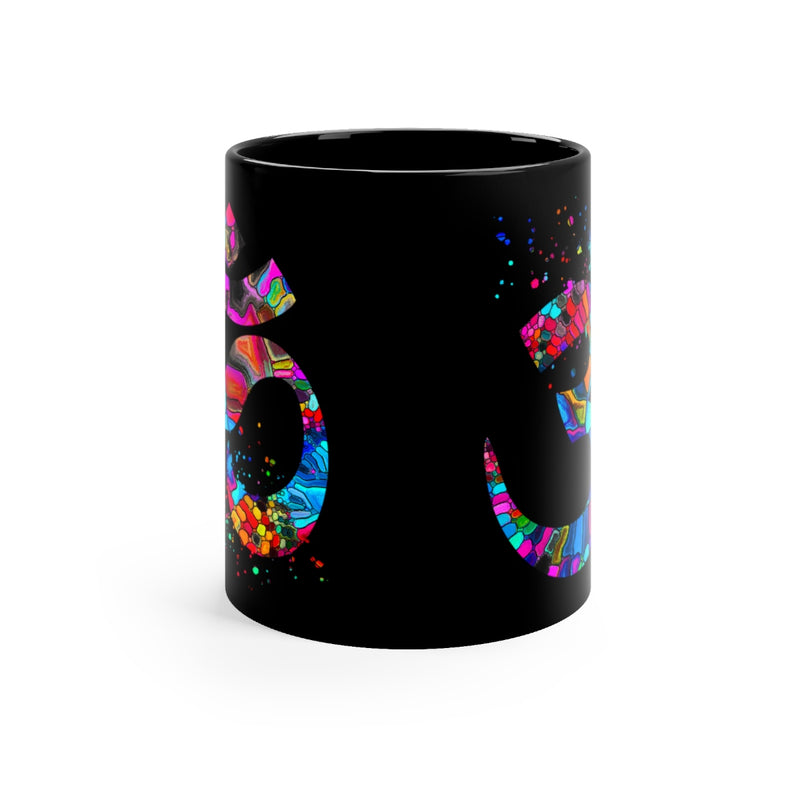 Om Symbol  Black Mug 11oz - Zuzi's