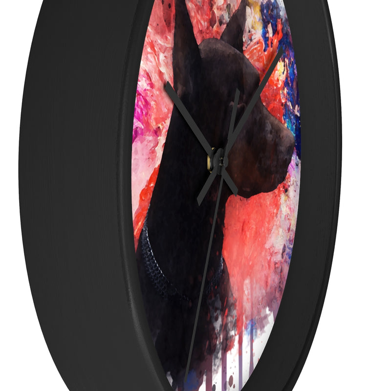 Watercolor Doberman Wall Clock - Zuzi's