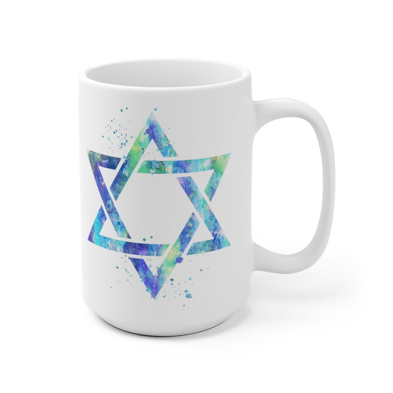 Star Of David Mug - 11 oz, 15 oz - Zuzi's