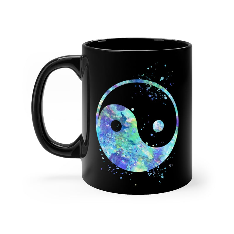 Yin Yang Black Mug 11oz - Zuzi's