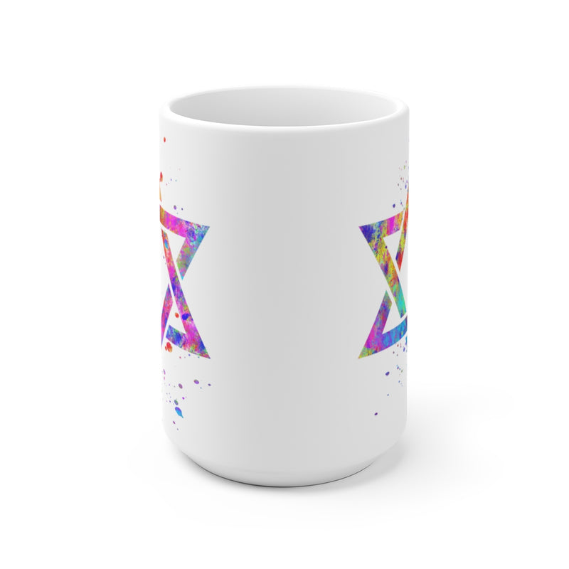 Star Of David Mug - 11 oz, 15 oz - Zuzi's