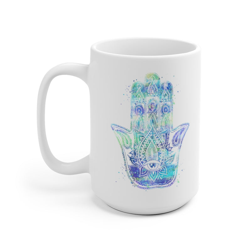 Hamsa Hand Mug - 11 oz, 15 oz - Zuzi's
