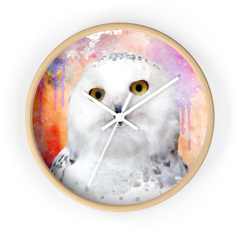 Watercolor Owl Wall Clock - Zuzi's