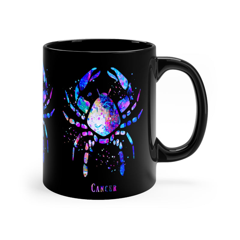 Cancer Zodiac Sign Black Mug 11oz - Zuzi's