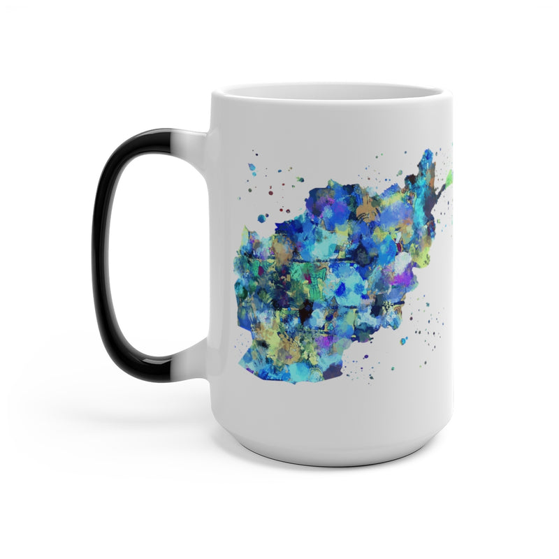 Afghanistan Map Color Changing Mug - Zuzi's