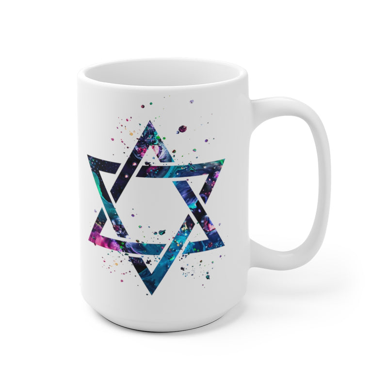 Star Of David Mug - 11 oz, 15 oz - Zuzi's