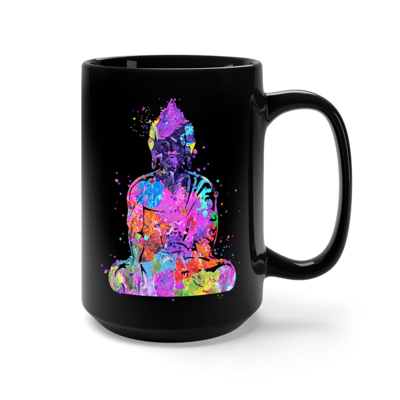 Buddha  Black Mug 15oz - Zuzi's