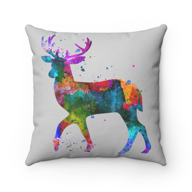 Watercolor Deer Square Pillow - Zuzi's