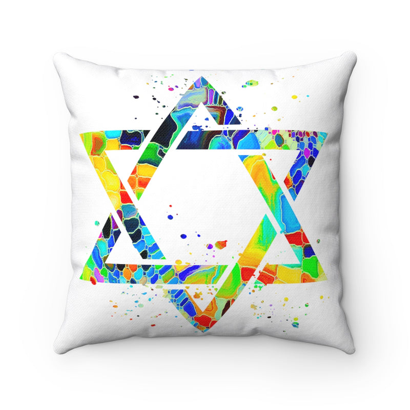 Star Of David Square Pillow - Zuzi's