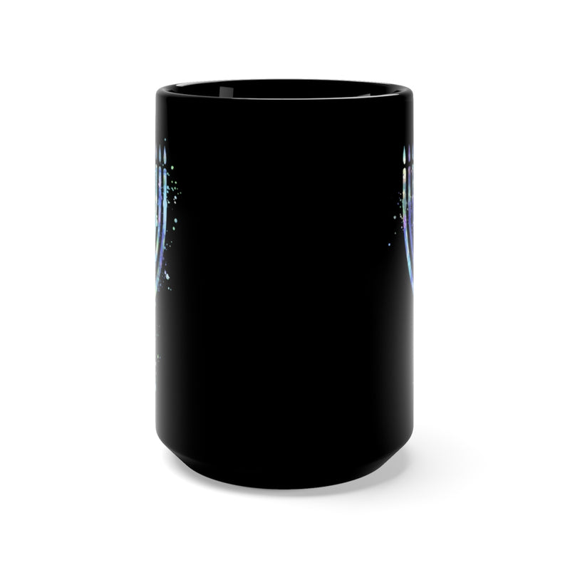 Menorah Black Mug 15oz - Zuzi's