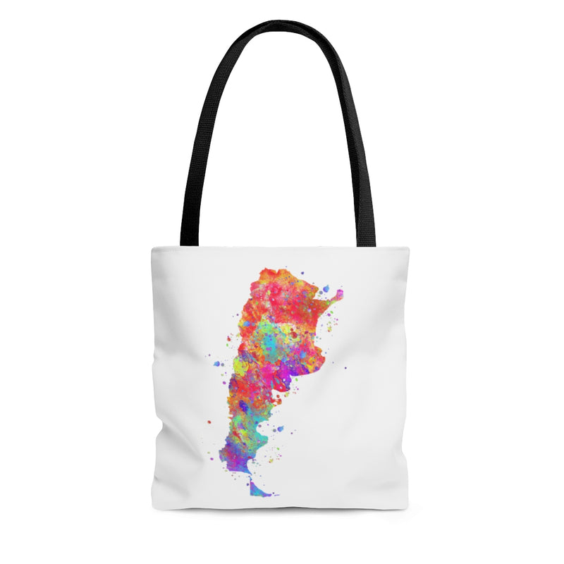 Watercolor Argentina  Map Tote Bag - Zuzi's