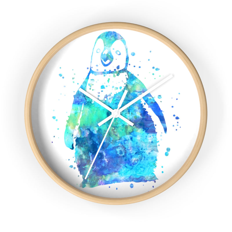 Watercolor Penguin Wall Clock - Zuzi's