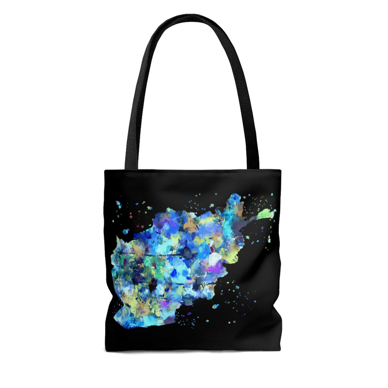 Watercolor Afghanistan Map Tote Bag - Zuzi's