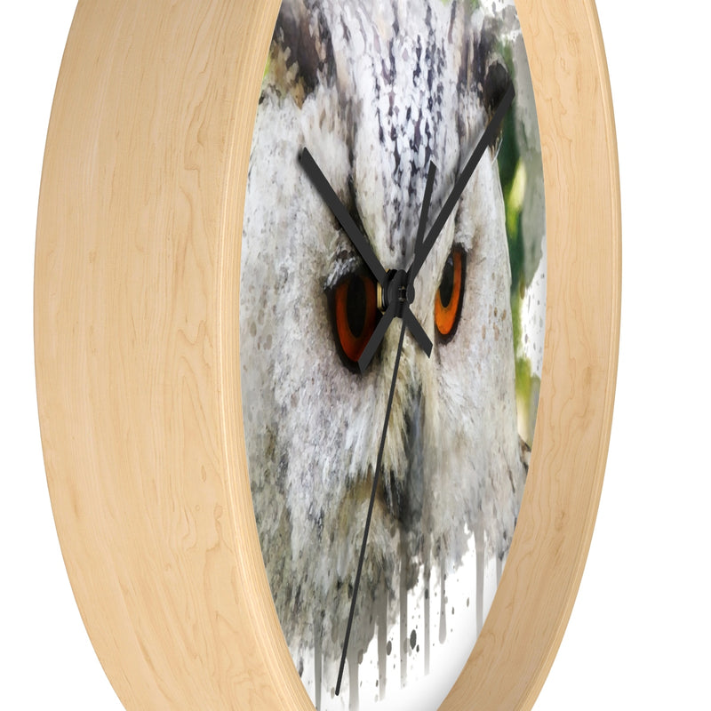 Watercolor Owl Wall Clock - Zuzi's