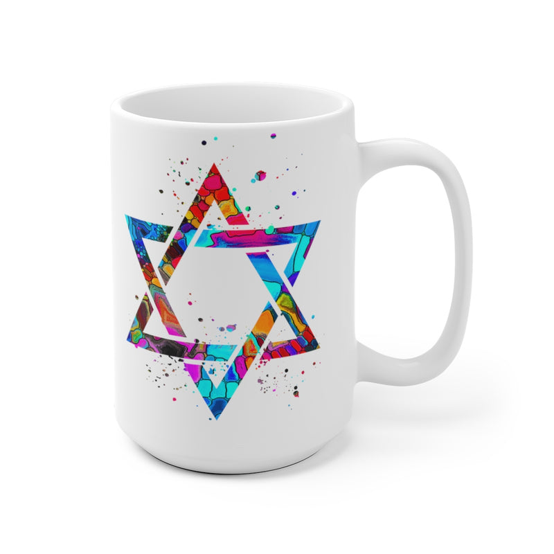 Star Of David Mug - 11 oz, 15 oz - Zuzi's