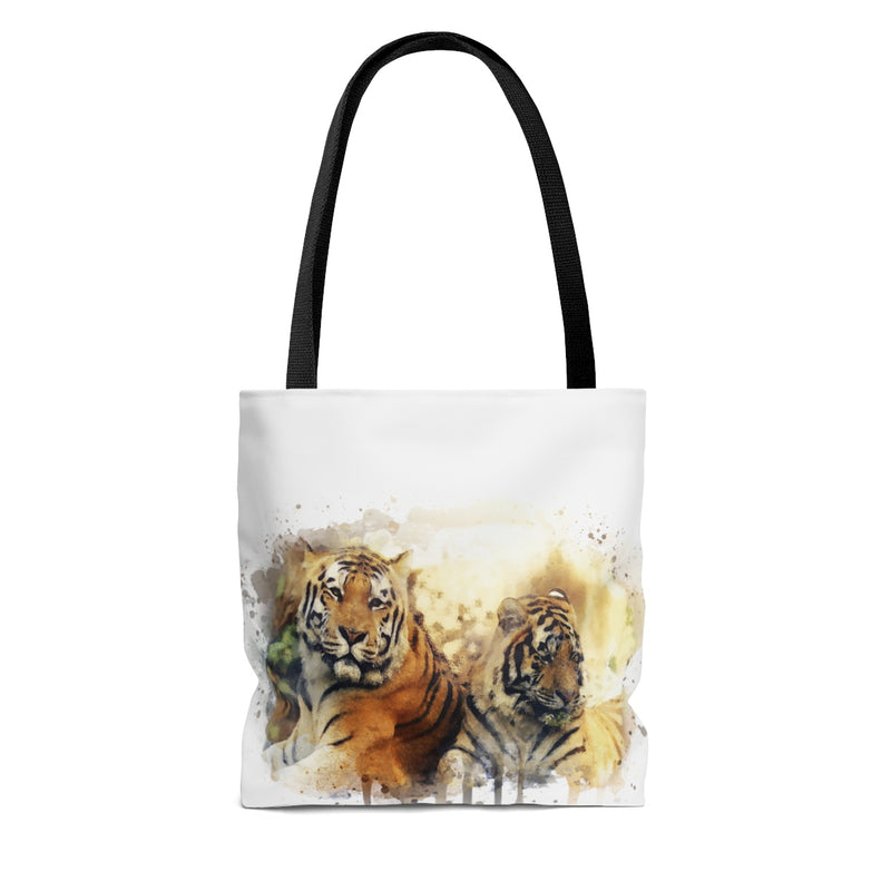 Watercolor Tigers Tote Bag - Zuzi's