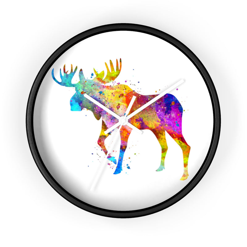 Watercolor Moose Wall Clock - Zuzi's