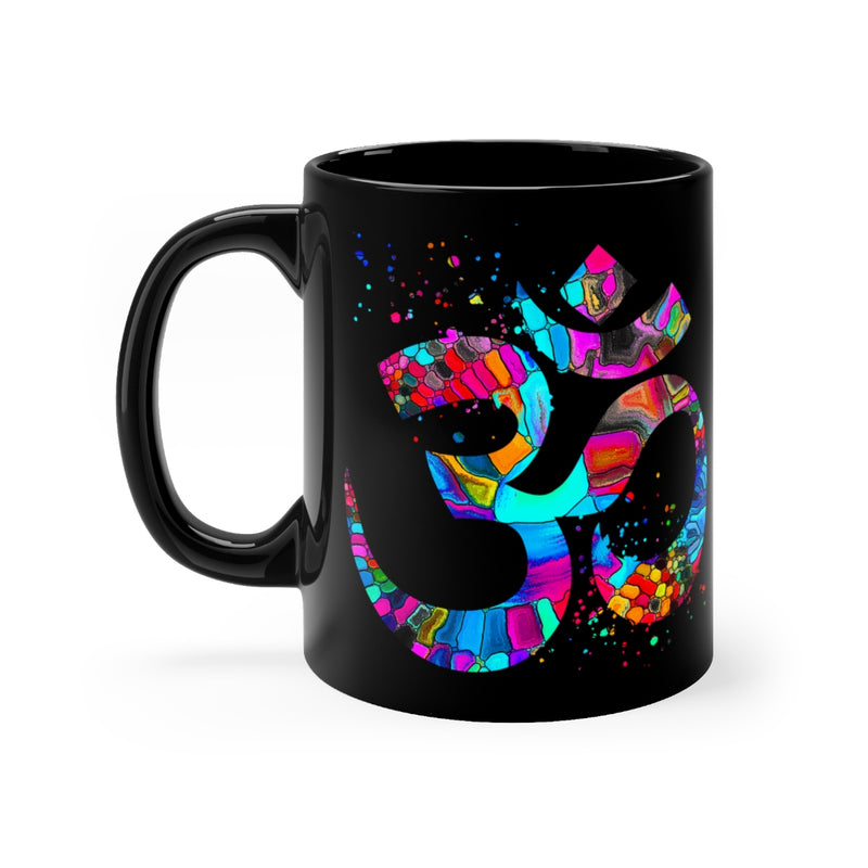 Om Symbol  Black Mug 11oz - Zuzi's