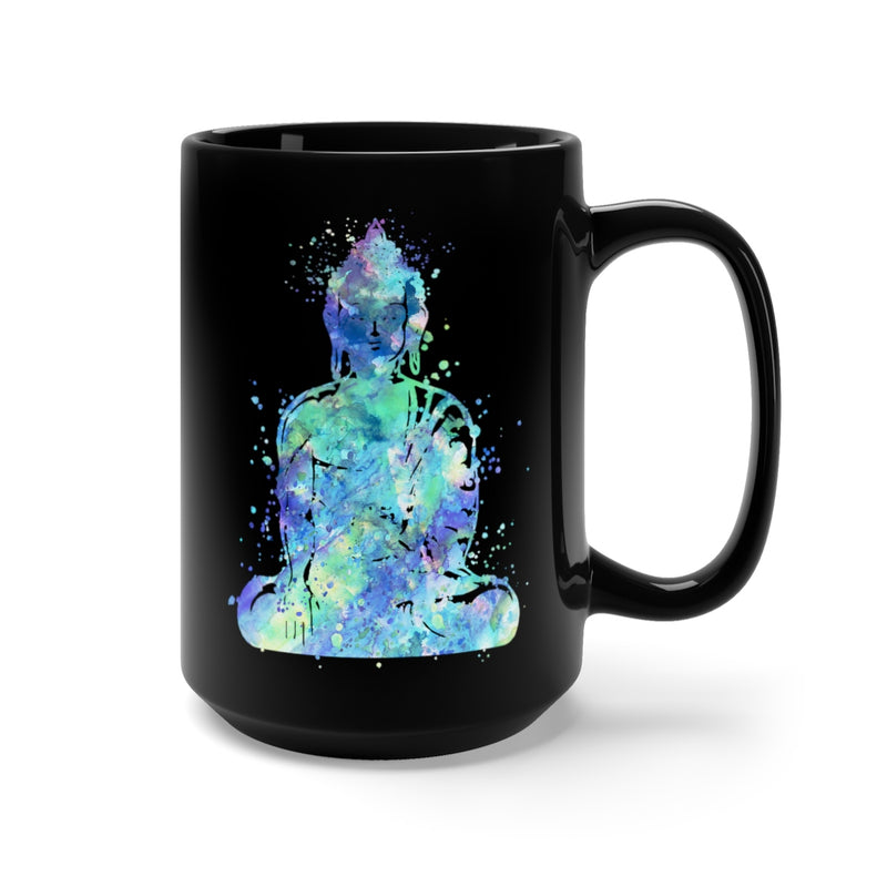 Buddha  Black Mug 15oz - Zuzi's