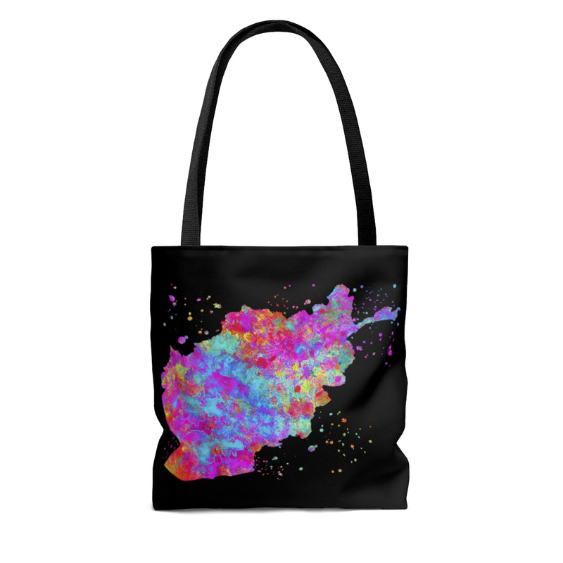 Watercolor Afghanistan Map Tote Bag - Zuzi's
