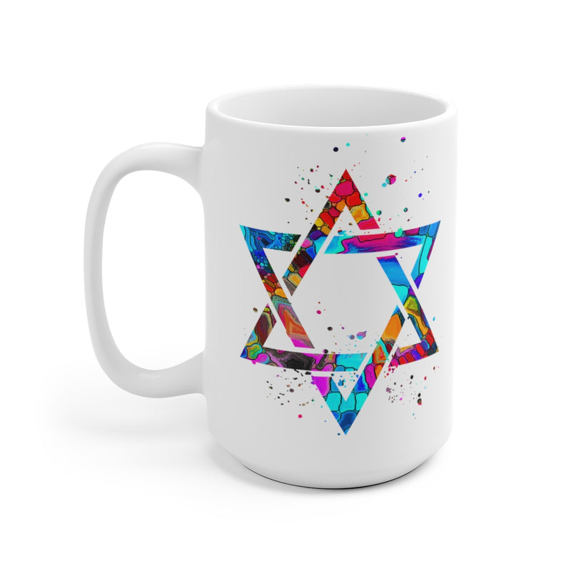 Star Of David Mug - 11 oz, 15 oz - Zuzi's