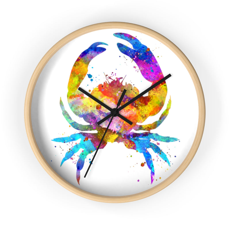 Watercolor Crab Wall Clock - Zuzi's