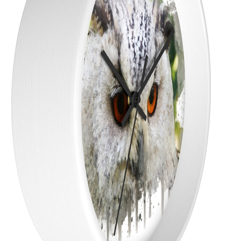 Watercolor Owl Wall Clock - Zuzi's