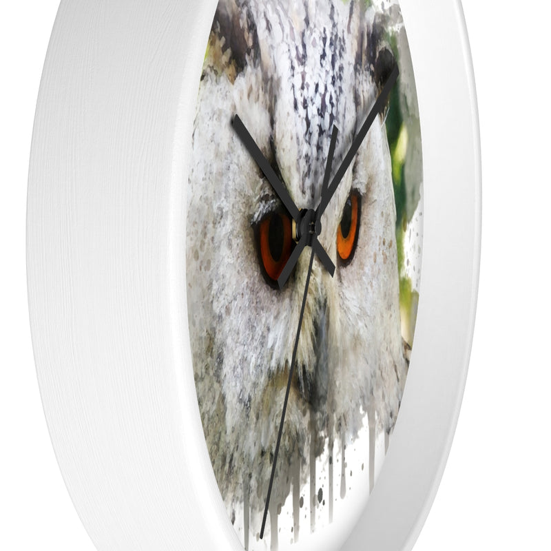 Watercolor Owl Wall Clock - Zuzi's