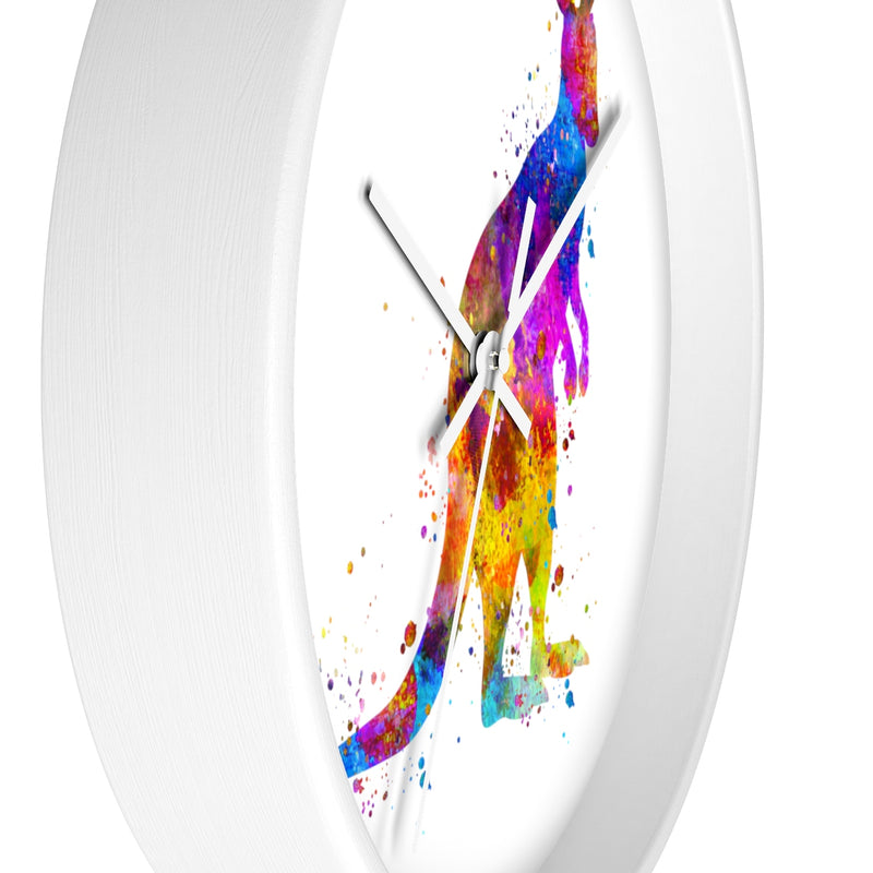 Watercolor Kangaroo Wall Clock - Zuzi's