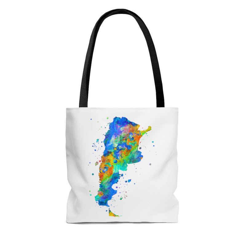Watercolor Argentina  Map Tote Bag - Zuzi's