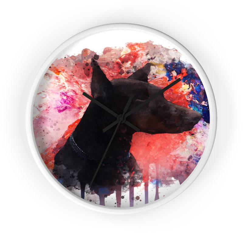 Watercolor Doberman Wall Clock - Zuzi's